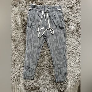 Free People Black And White Pants